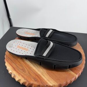 SWIMS Men's Slide Loafers black gray sz 12